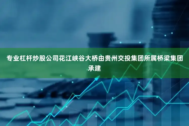 专业杠杆炒股公司花江峡谷大桥由贵州交投集团所属桥梁集团承建